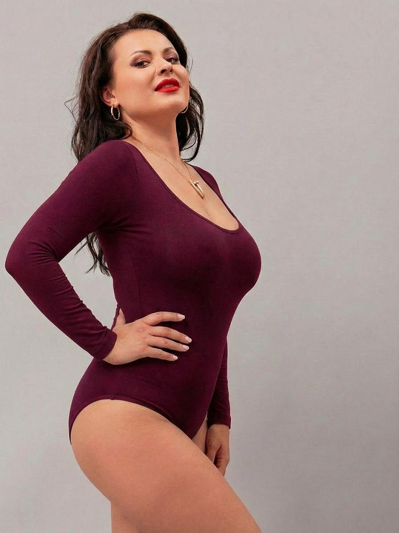 Боди "Дита"_С720/бордовый